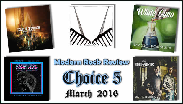 March 2016 Choice 5 album covers